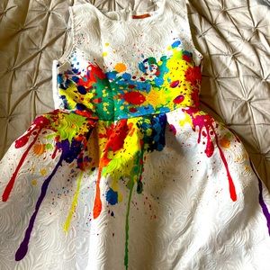 Girls party sleeveless dress size medium